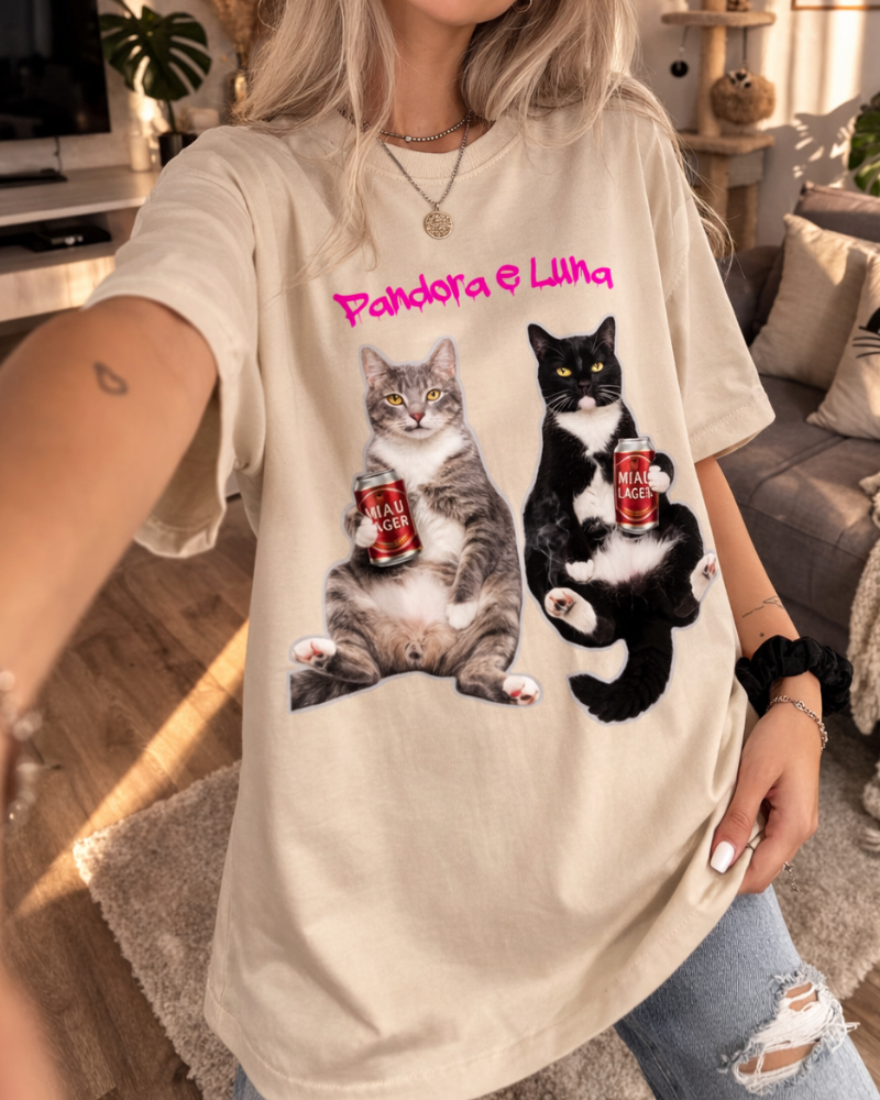 Meu gato vida louca - Oversized