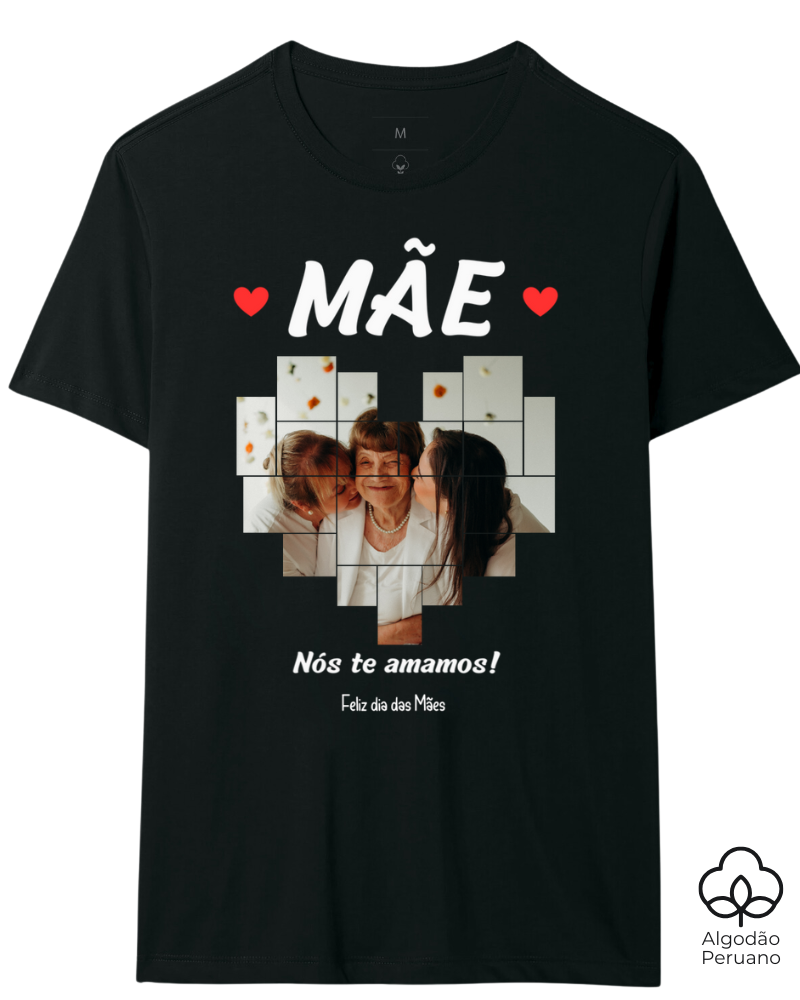 Coração de mãe - Algodão Peruano