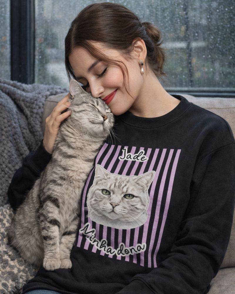 Pet em listras - Moletom