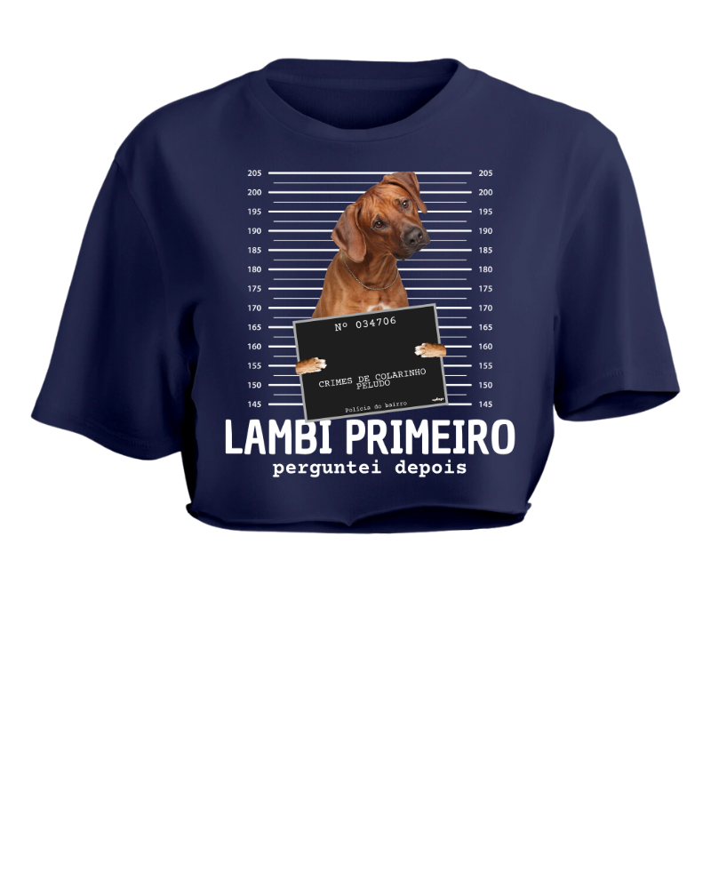 Meu Pet Fora-da-lei - Cropped e Regata