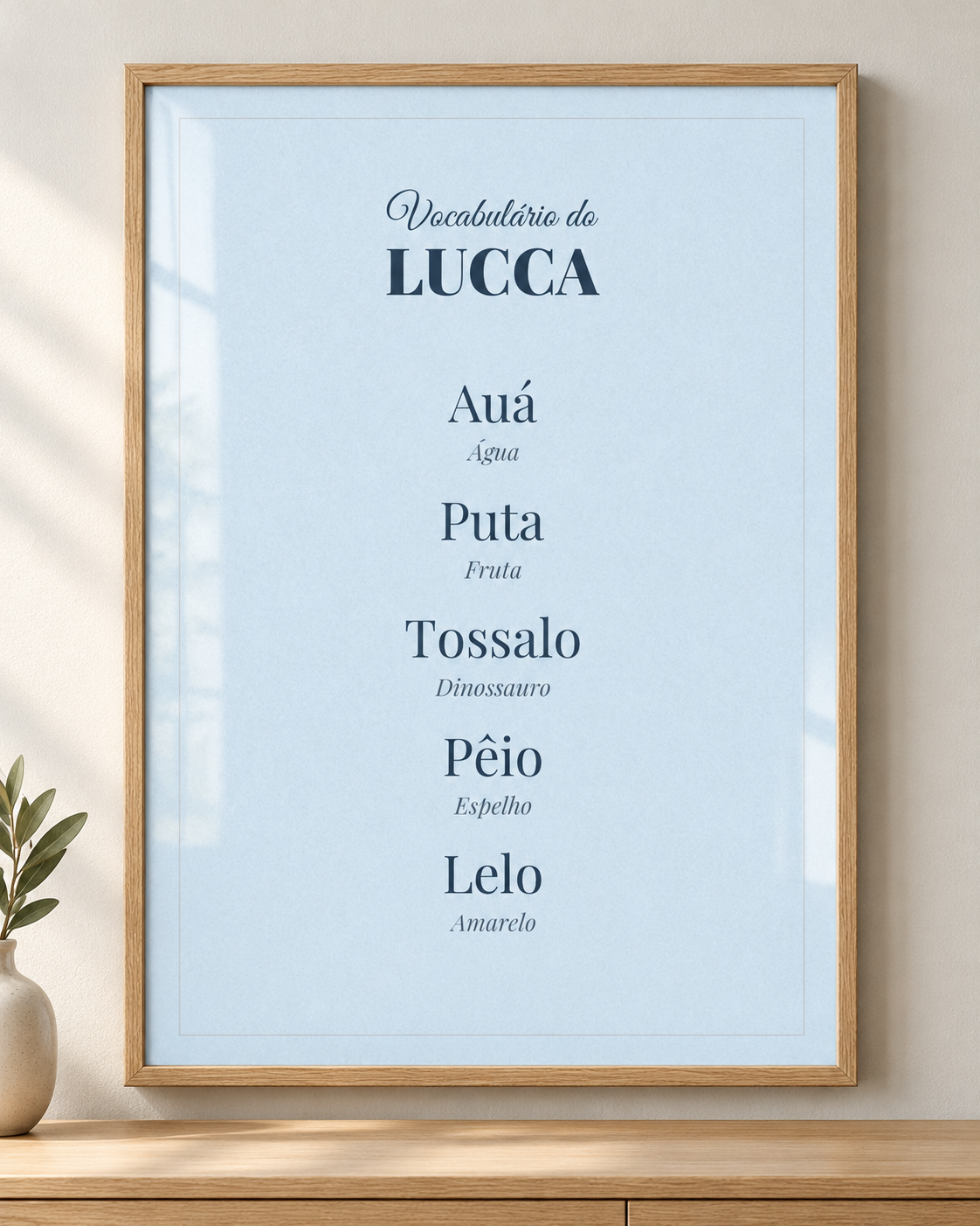 Quadro O Melhor Vocabulário – Personalizado