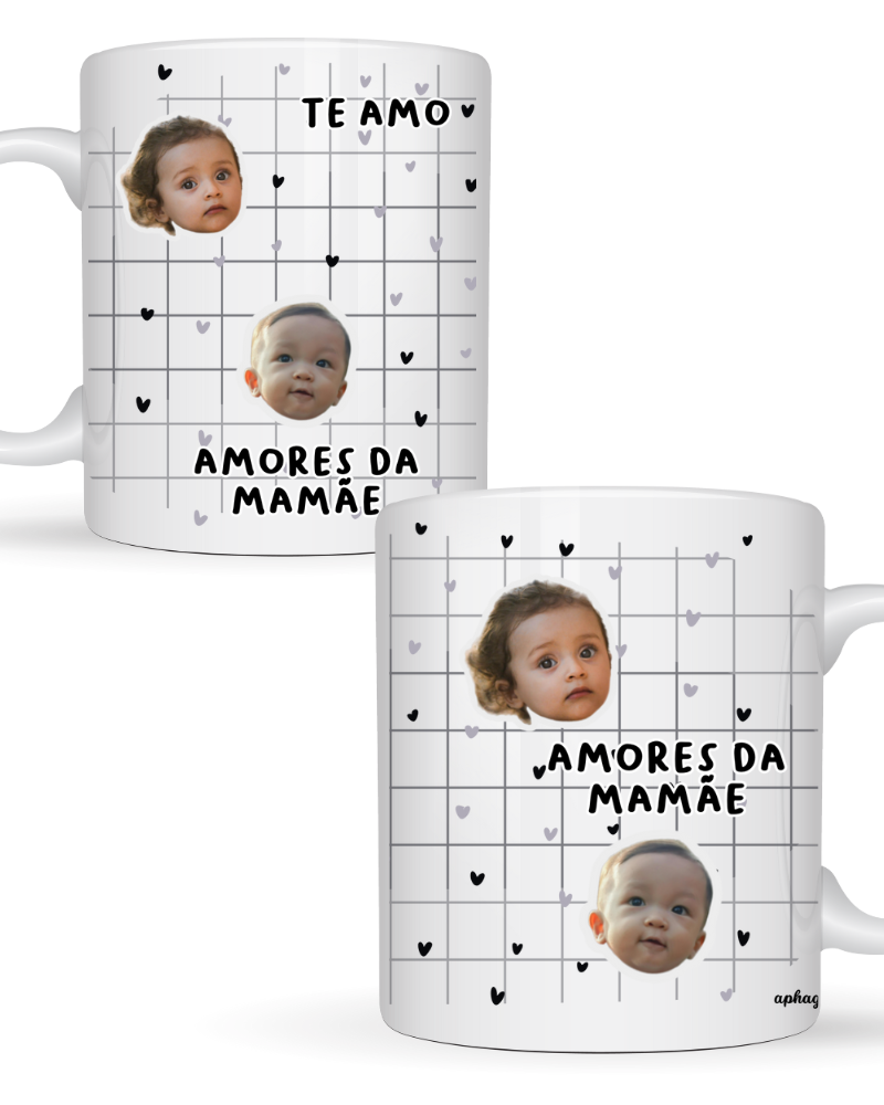 Caneca Rostinhos