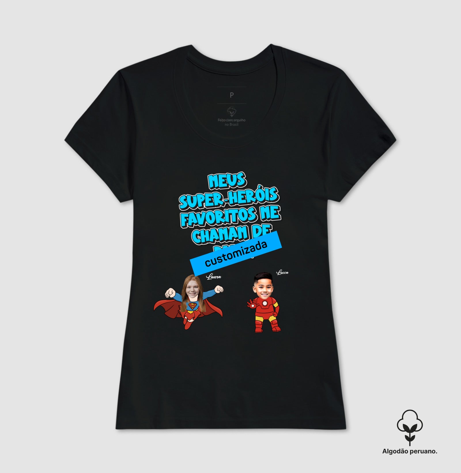 meus heróis favoritos - Algodão Peruano