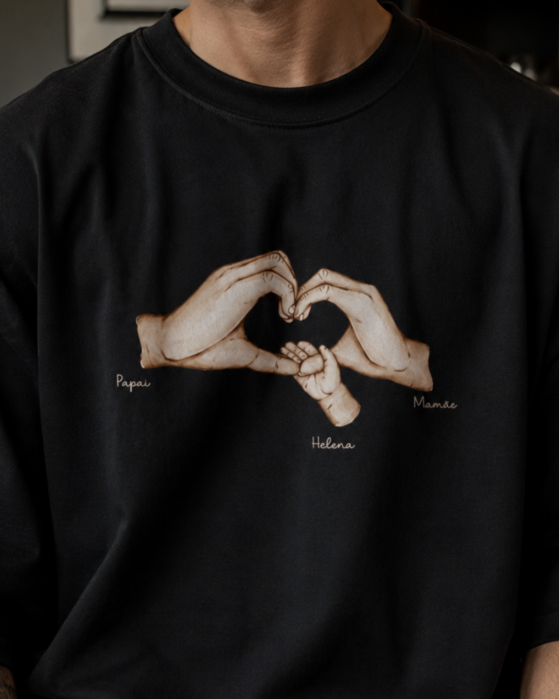 De mãos dadas estaremos juntos para sempre - Oversized