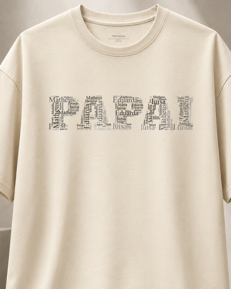 Wordcloud Papai - Oversized