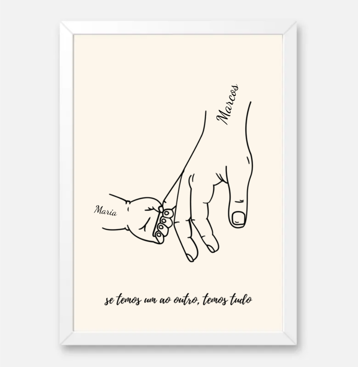 Se temos um ao outro, temos tudo - Quadro