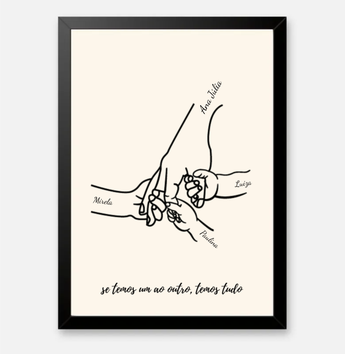 Se temos um ao outro, temos tudo - Quadro