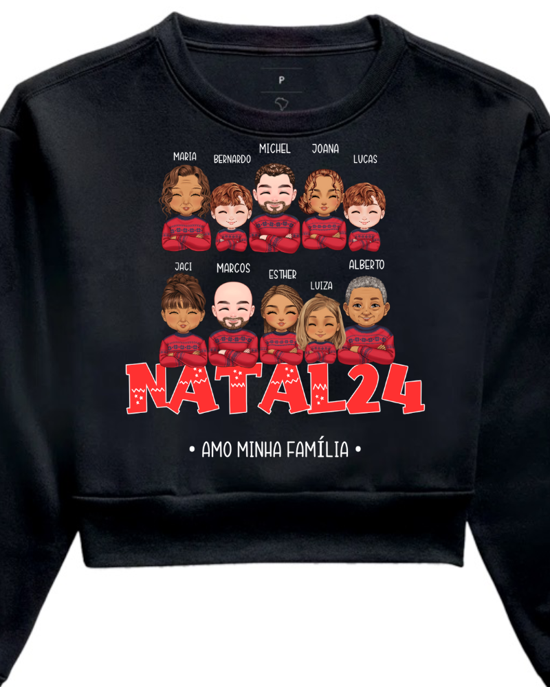 Família Natalina (7-10 Pessoas) - Moletom