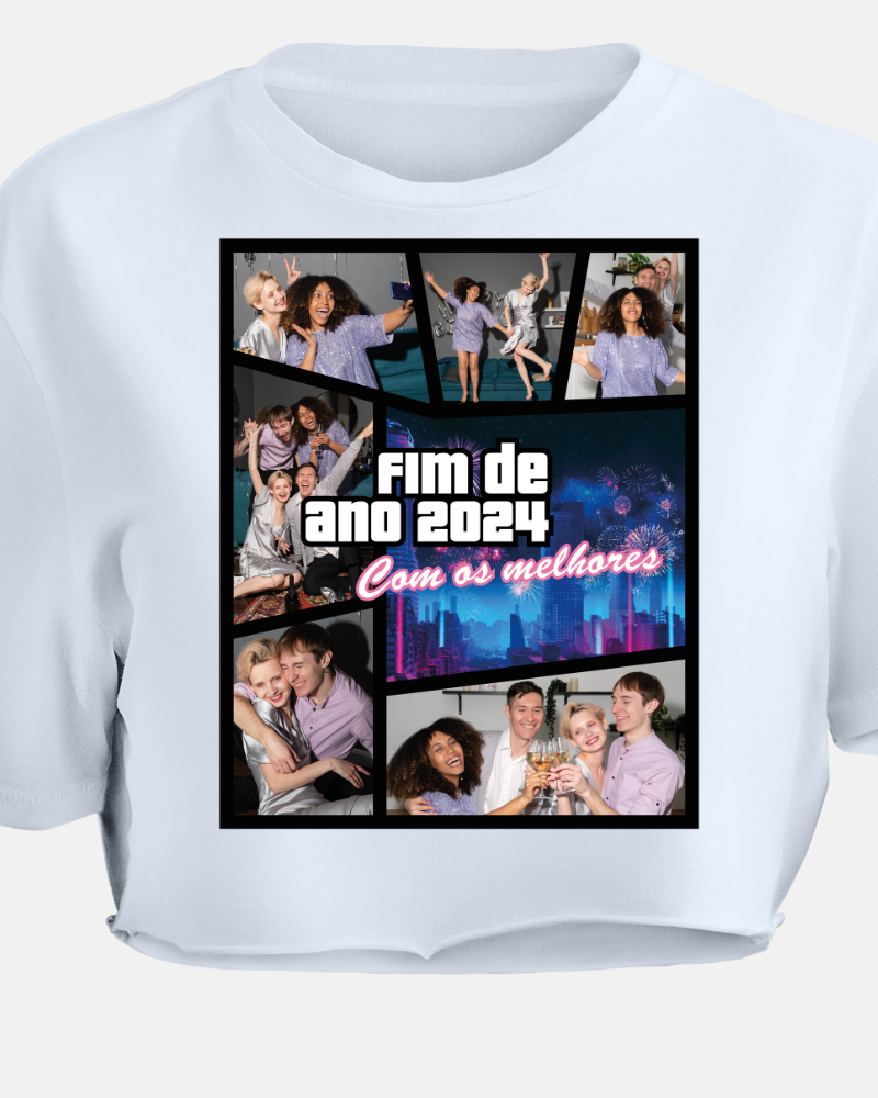 GTA Bootleg Ano Novo - Cropped e Regata
