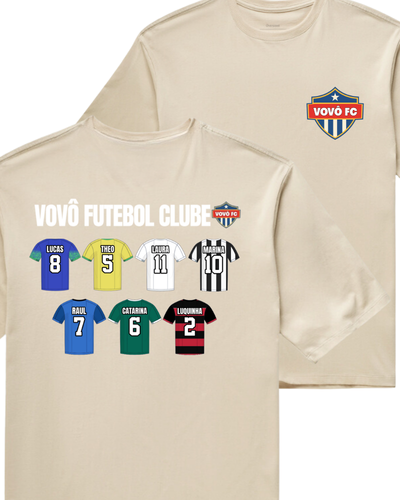 Time do Vovô - Oversized Slim (Frente e Costas)