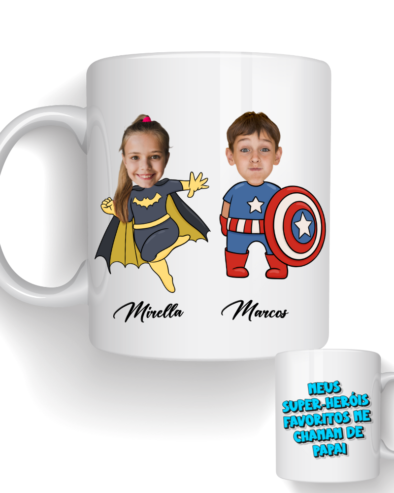 Caneca Meus Heróis Favoritos