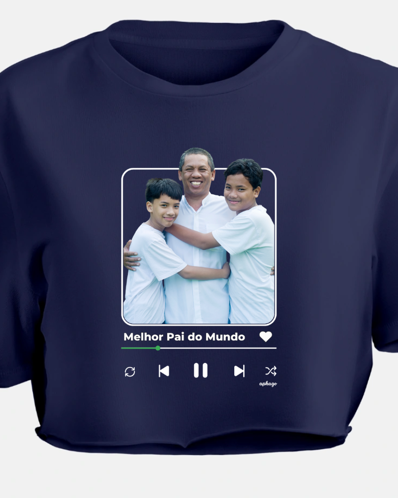 Meu Pai, Meu Refrão - Cropped e Regata