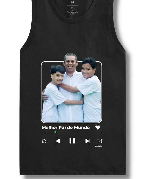 Meu Pai, Meu Refrão - Cropped e Regata