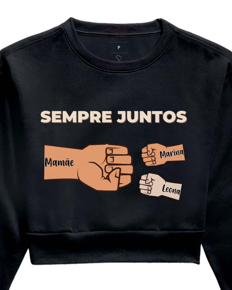 Tudo por vocês, Juntos Sempre - MOLETOM CROPPED