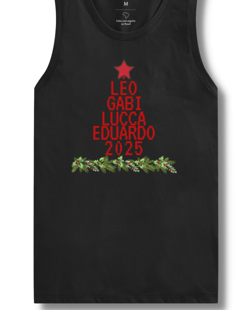 Não existe natal sem vocês - Cropped e Regata