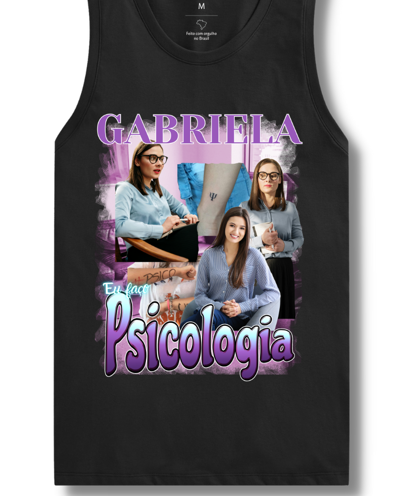 Eu Faço Psicologia - Cropped e Regata