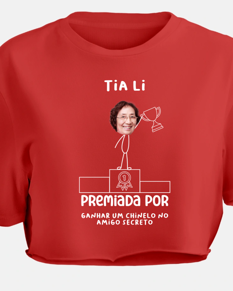 Premiado(a) por - Cropped e Regata