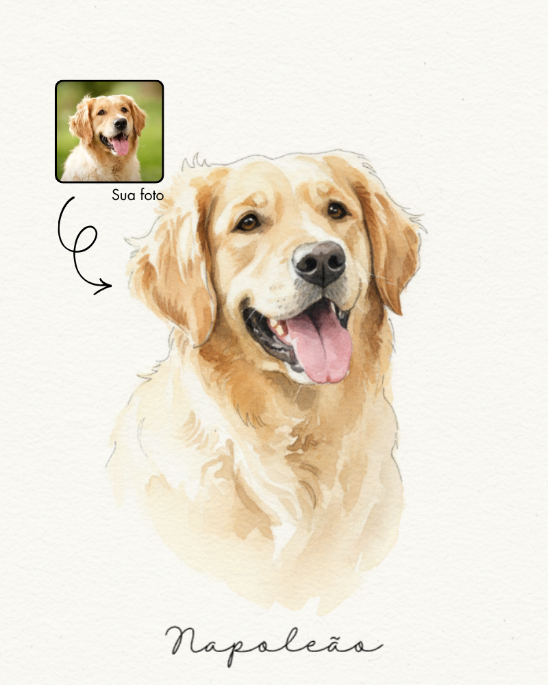 Quadro - Aquarela do Meu Pet