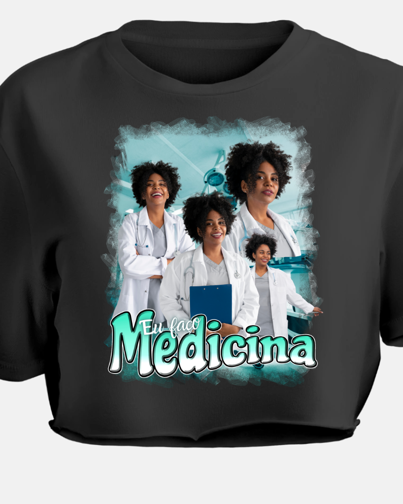 Eu Faço Medicina - Cropped e Regata