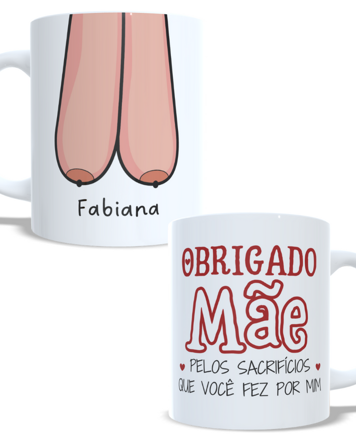Caneca Obrigado Pelos Sacrifícios