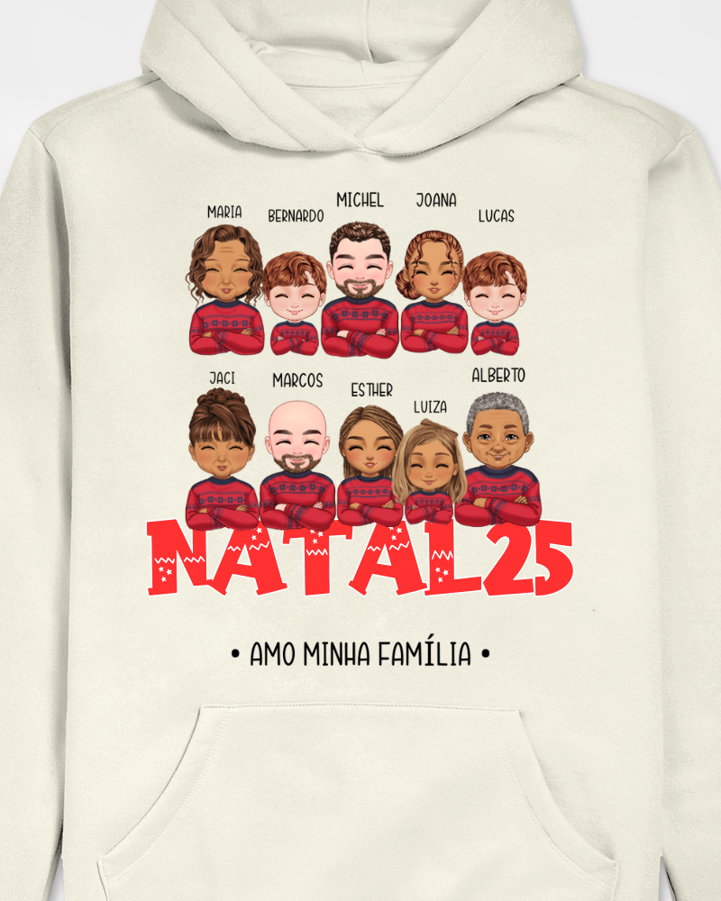 Família Natalina - Moletom (Cores Claras)