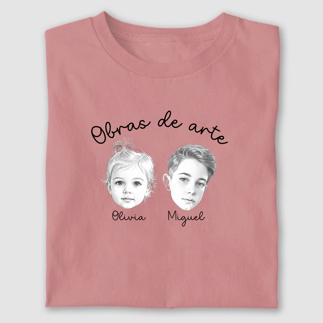 Camiseta Minhas Obras de Arte - Até 4 Pessoas