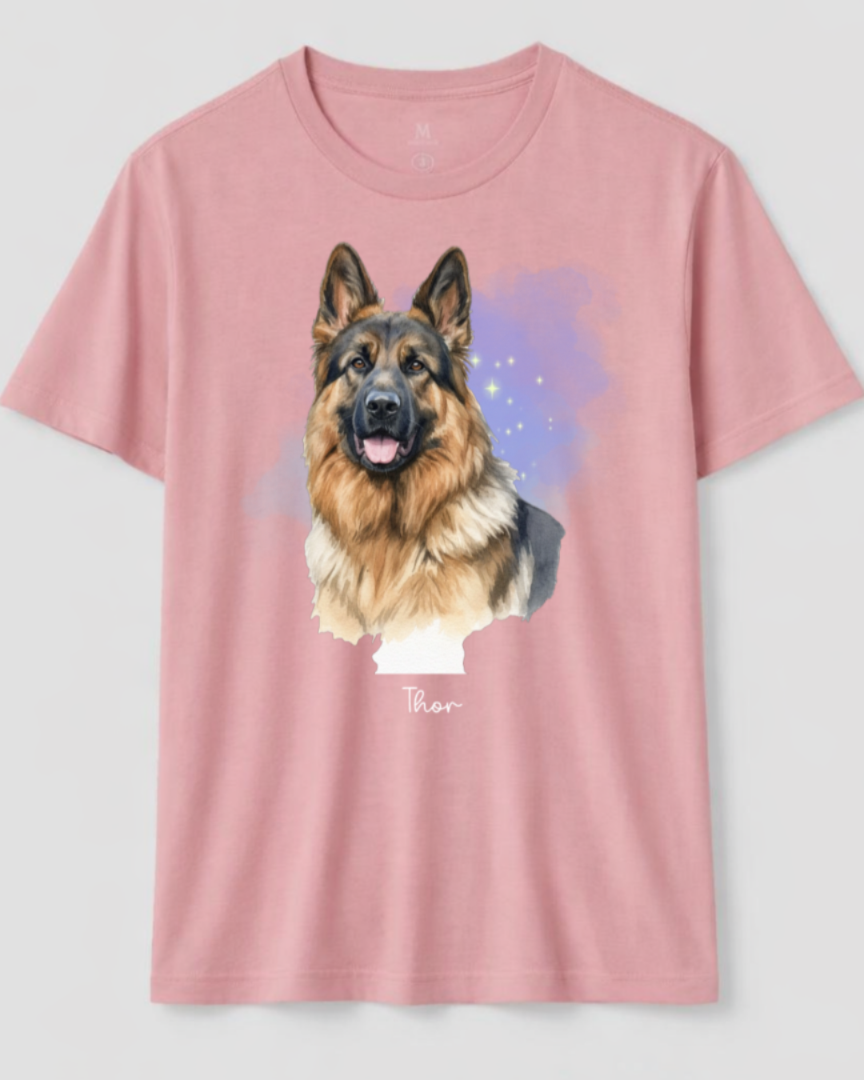 Camiseta Aquarela do Meu Pet