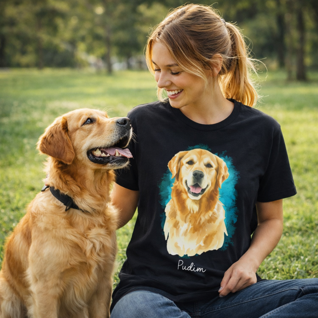 Aquarela do Meu Pet - Algodão Peruano