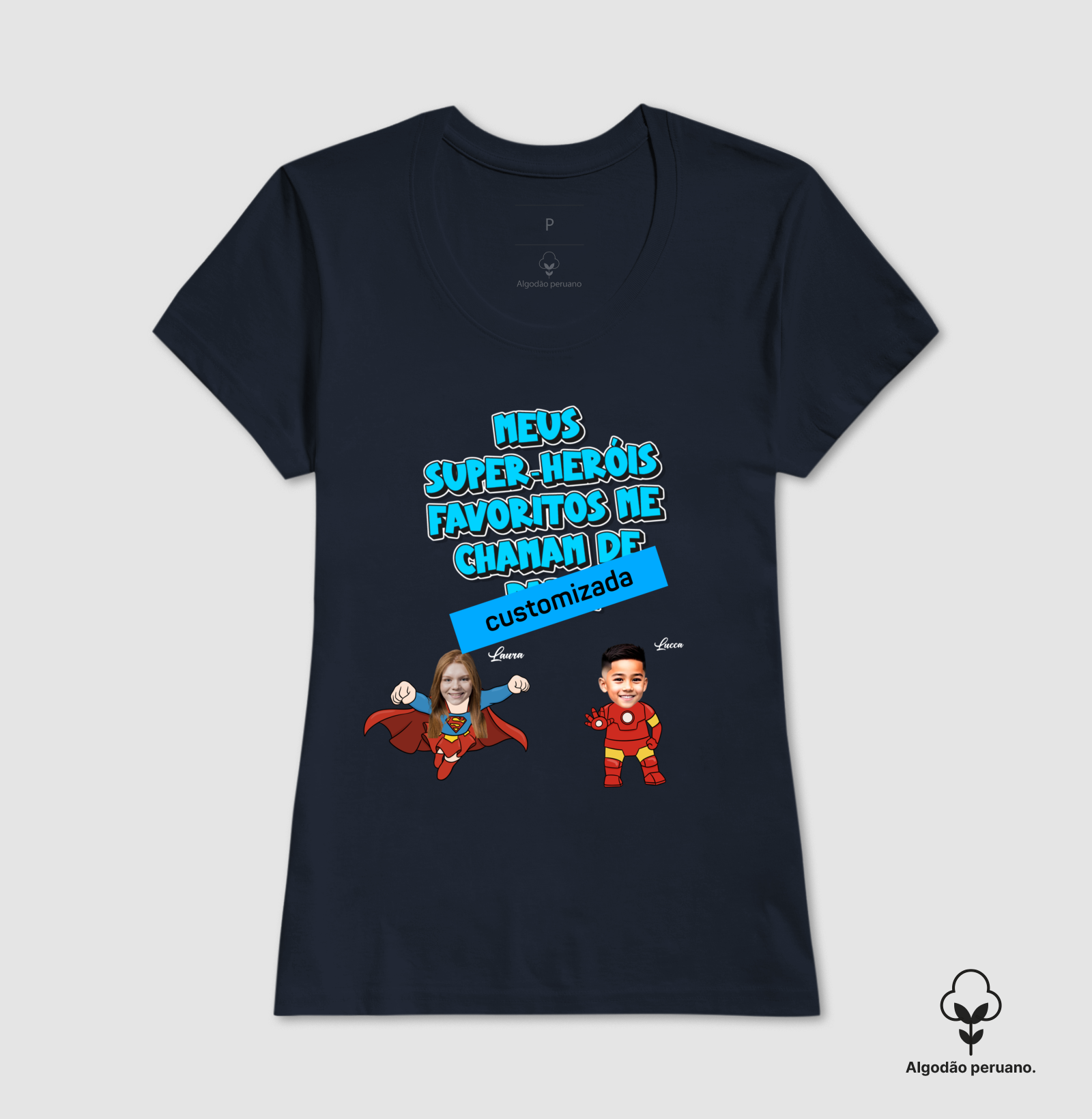 meus heróis favoritos - Algodão Peruano