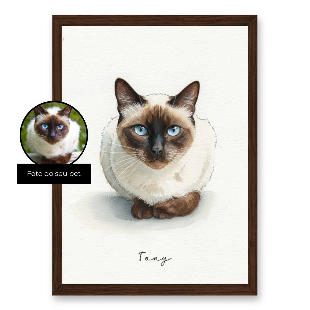 Quadro - Aquarela do Meu Pet