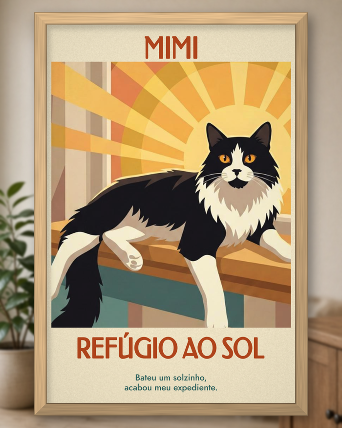 Quadro Lugares do meu Gato – Refúgio ao Sol