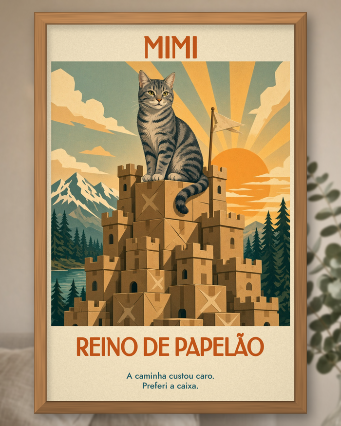 Quadro Lugares do meu Gato – Reino de Papelão