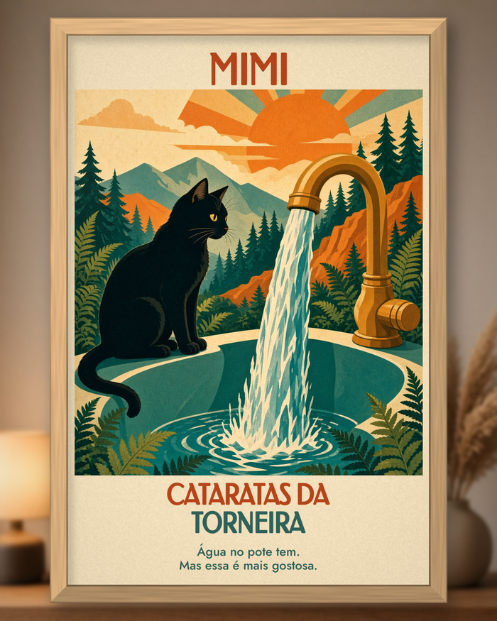 Quadro Lugares do meu Gato – Cataratas da Torneira