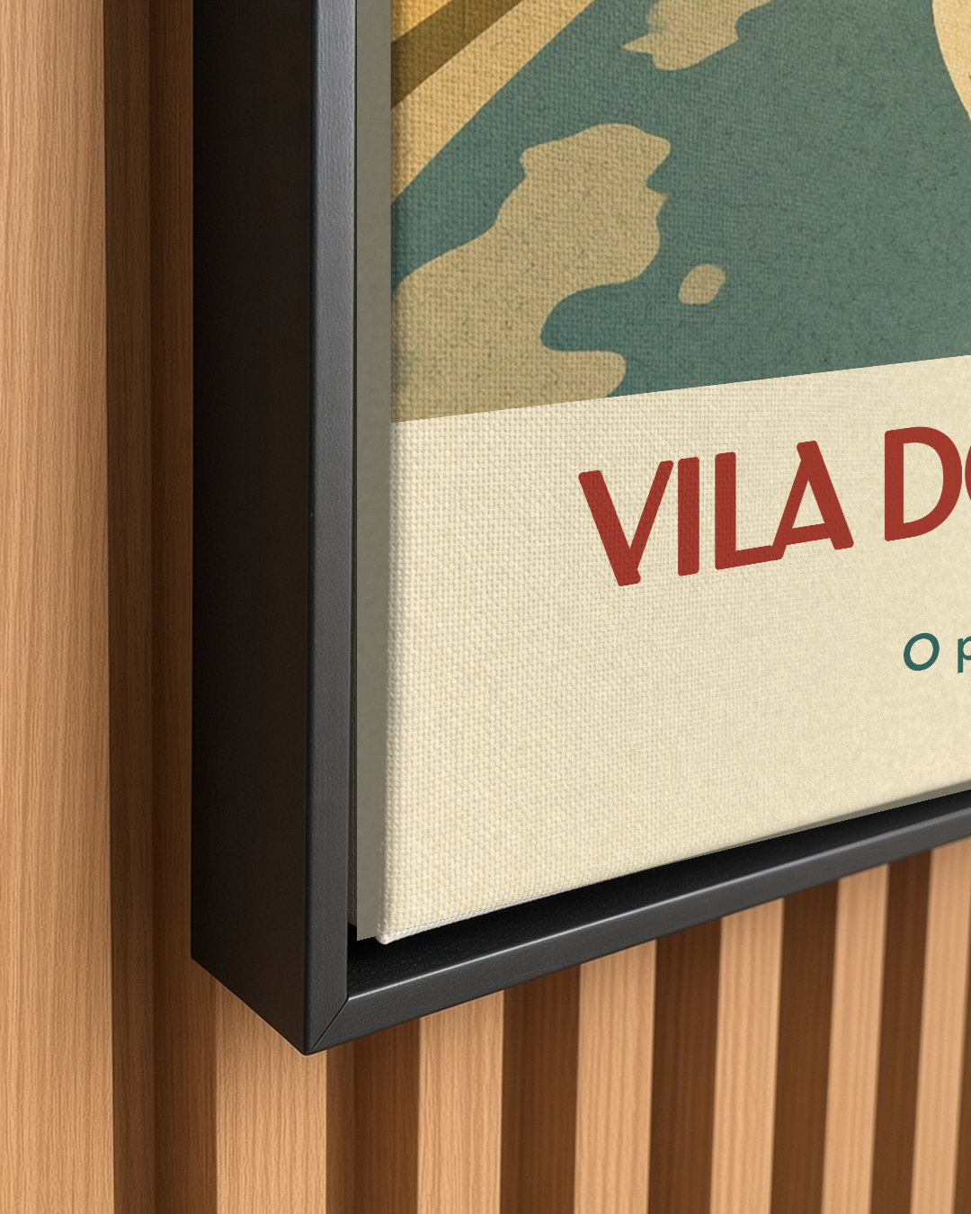 Quadro personalizado Lugares do meu Gato – Vila dos Petiscos em canvas (tela sem vidro) – mockup 1