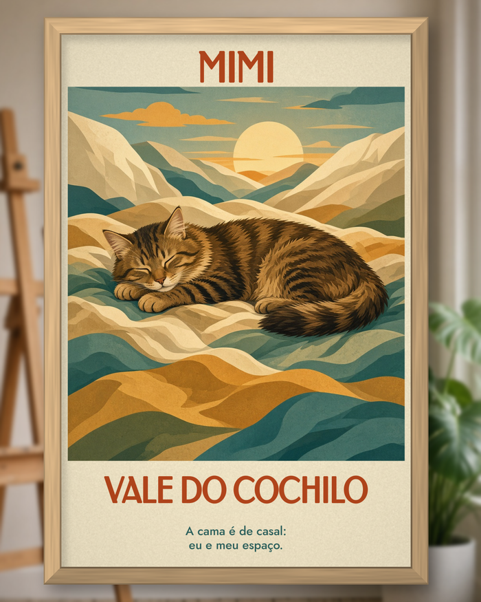 Quadro Lugares do meu Gato – Vale do Cochilo