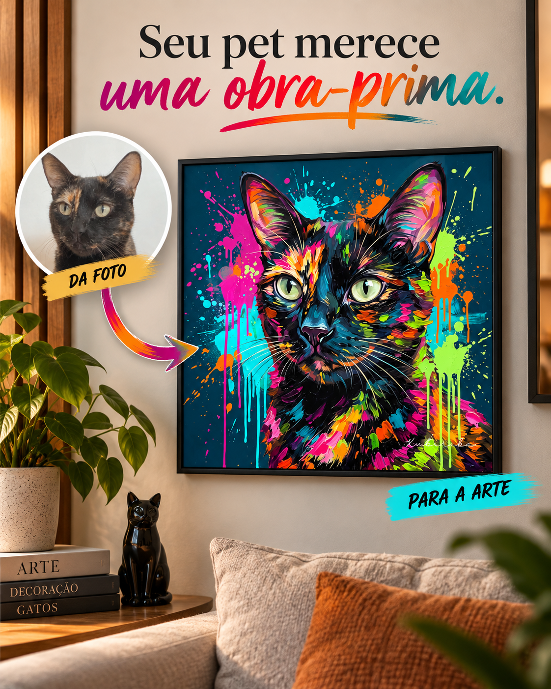 Obra de Arte Amor em Cores