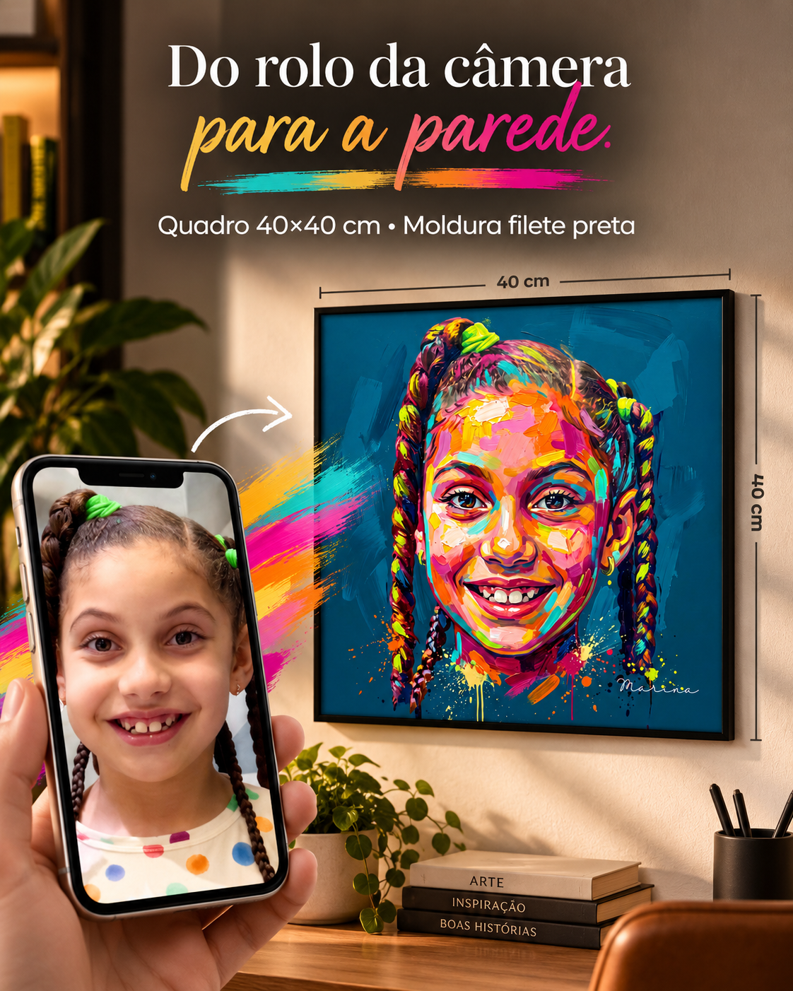 Obra de Arte Amor em Cores