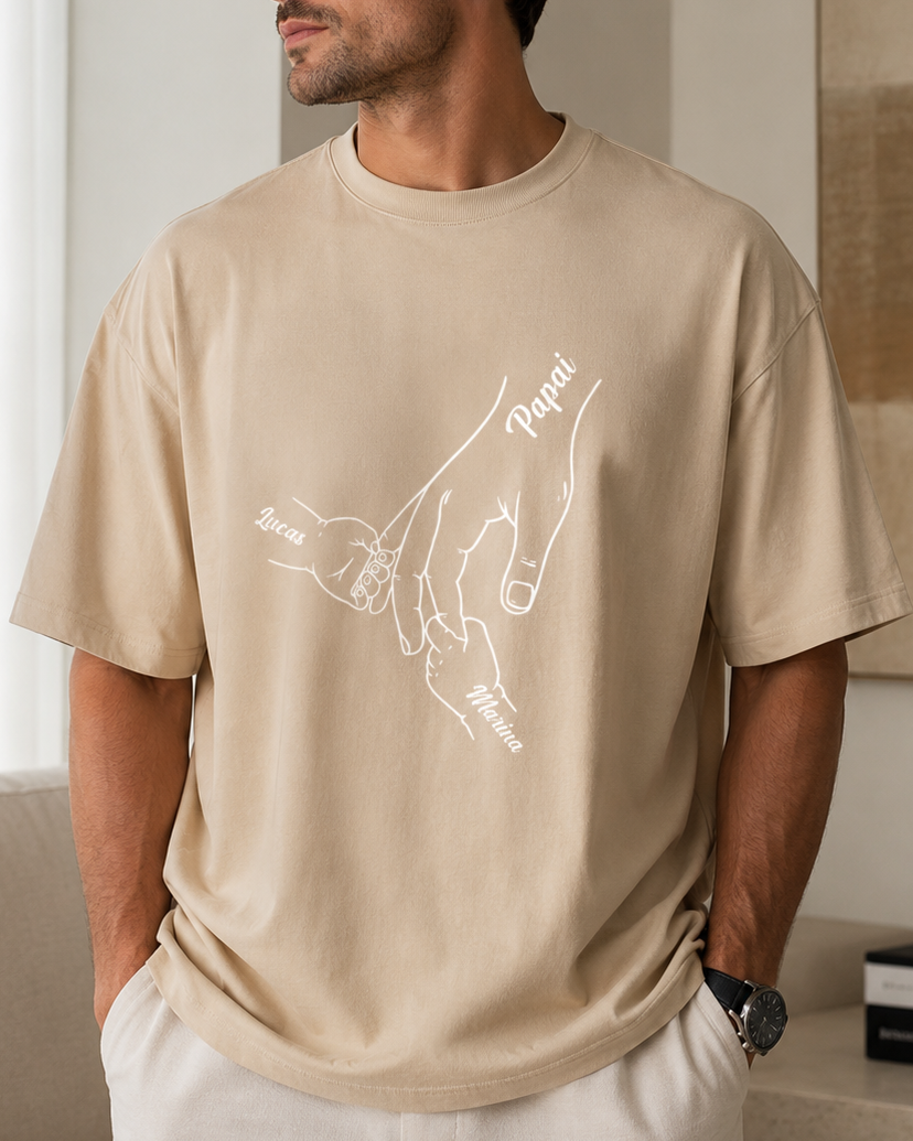 De mãos dadas sempre protegerei você  - Oversized