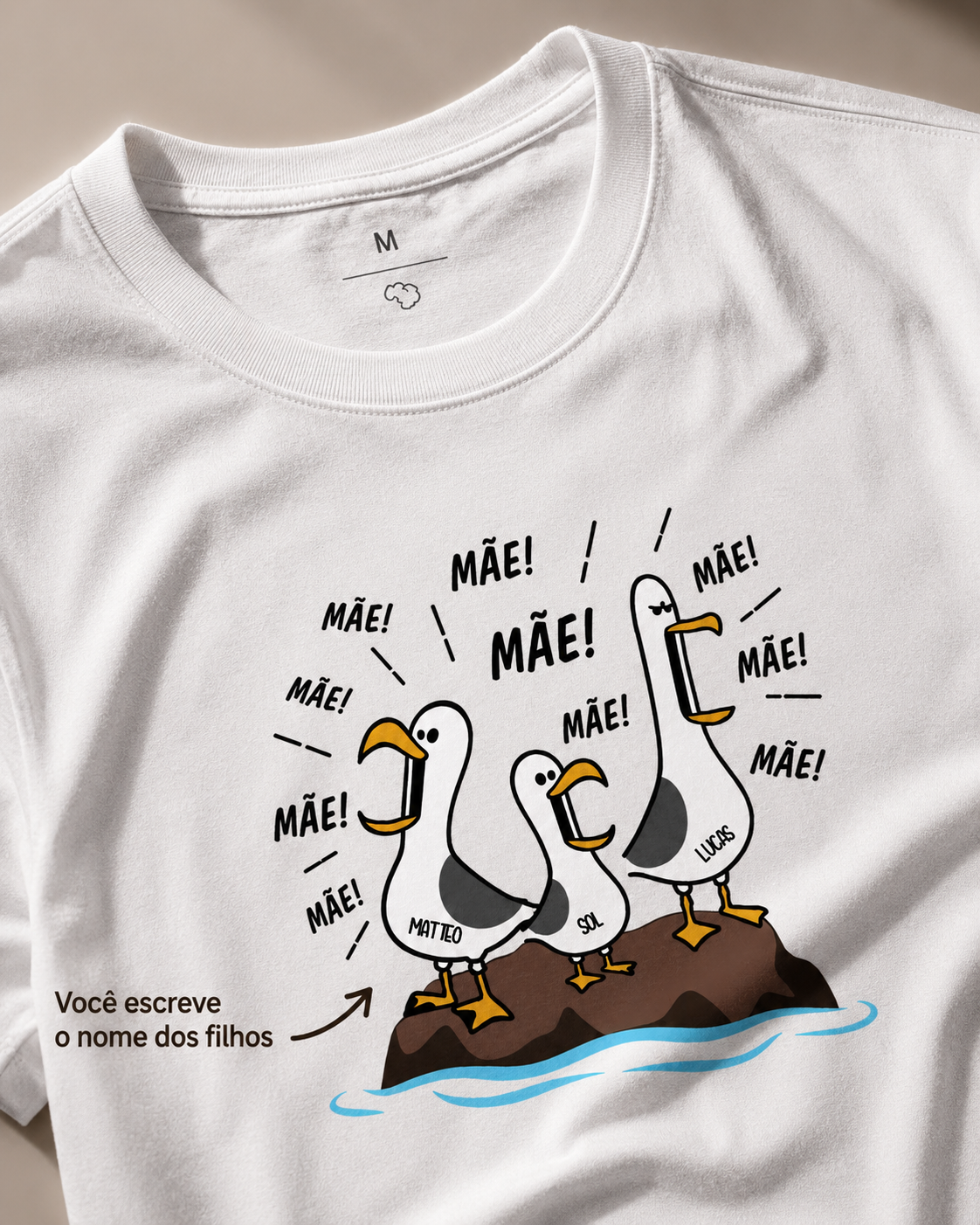 Camiseta Mãe Mãe Mãe