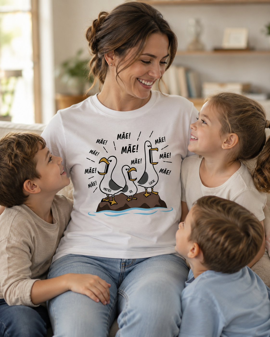 Camiseta Mãe Mãe Mãe