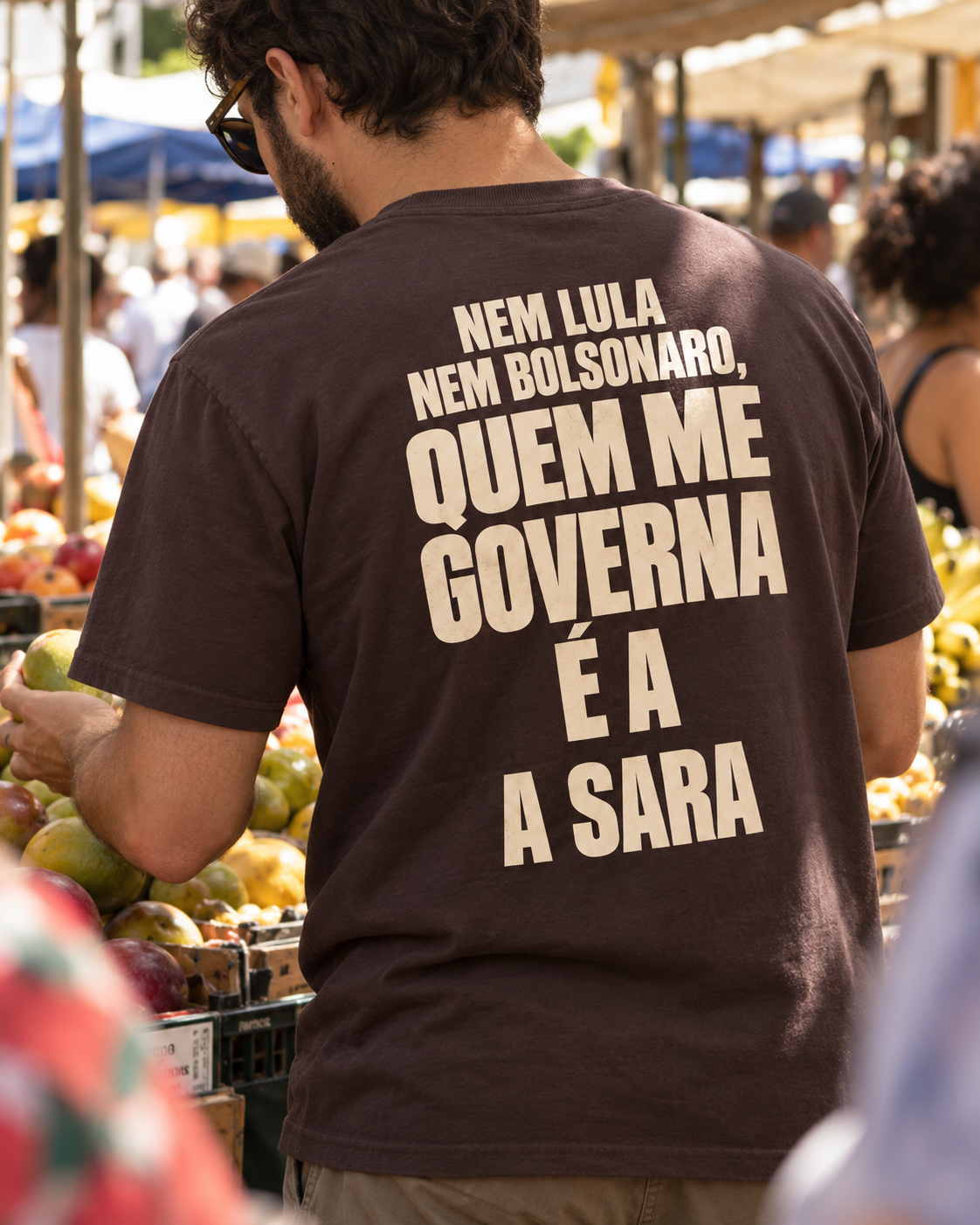 Nem Lula Nem Bolsonaro - Camiseta 04 (Estampa nas Costas)
