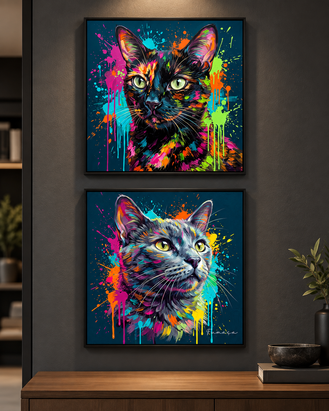 Obra de Arte Amor em Cores
