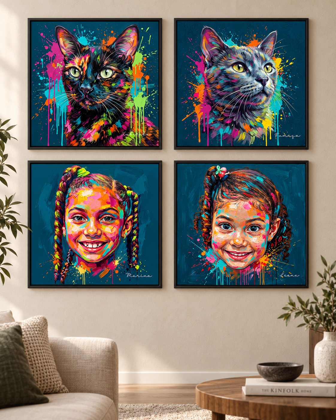 Obra de Arte Amor em Cores