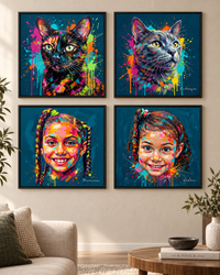 Obra de Arte Amor em Cores