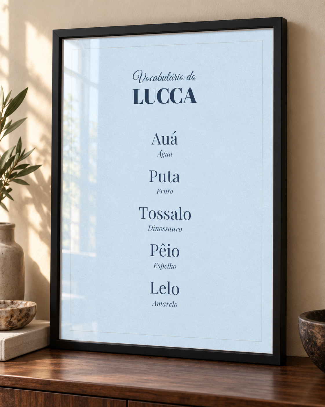 Quadro O Melhor Vocabulário – Personalizado