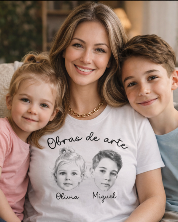 Camiseta Minhas Obras de Arte - Até 4 Pessoas