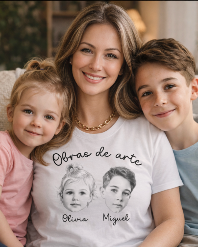 Camiseta Minhas Obras de Arte - Até 4 Pessoas