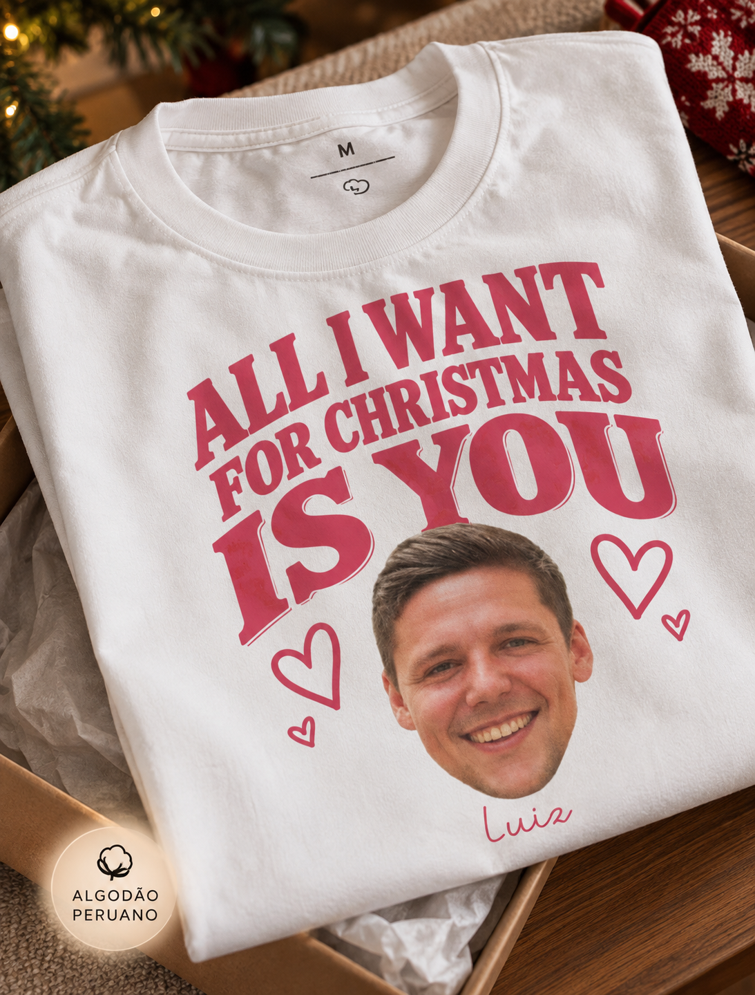 All i want for christmas - Algodão Peruano
