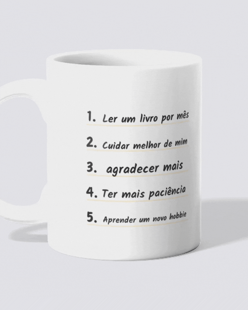 Caneca Metas 2026