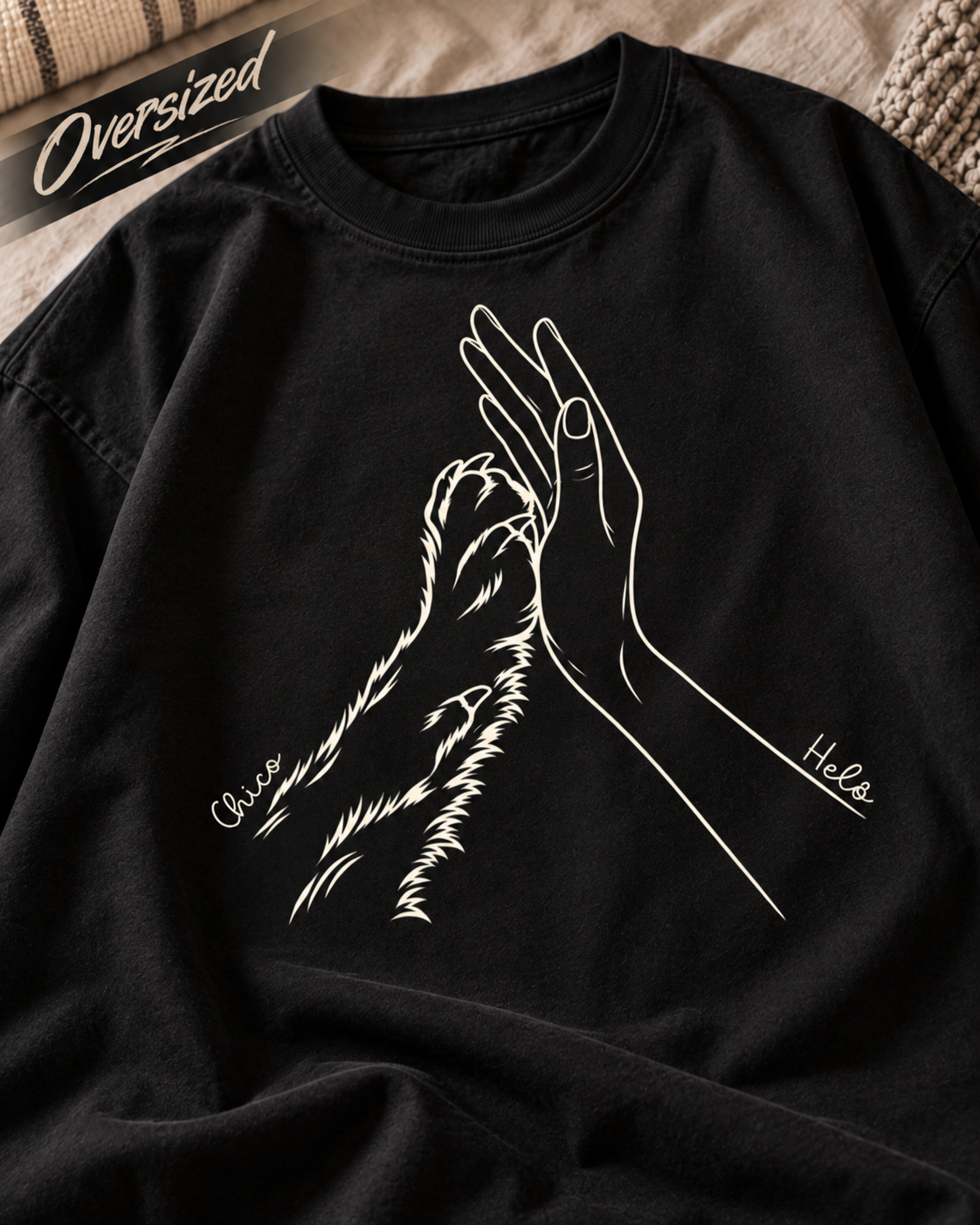 Nossa conexão - Mão e Pata - Oversized